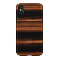 Man & Wood iPhone XS Max用天然木ケース Ebony I13892I65