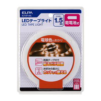 エルパ LEDテープライト 乾電池式 電球色 1．5m ELT-BT150L