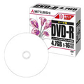 三菱化学メディア データ用DVD-R 4．7GB 1～16倍速 インクジェットプリンタ対応 10枚入り DHR47JPP10