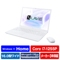 NEC ノートパソコン e angle select LAVIE N16 パールホワイト PC-N1670HAW-E3