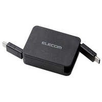 エレコム USB2．0ケーブル(巻取り、C-C) ブラック MPA-CCRLA07BK