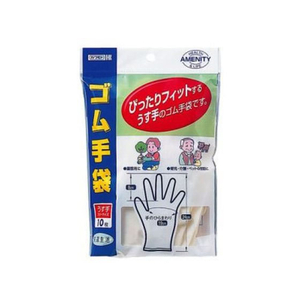 川本産業 ゴム手袋 フリーサイズ 10枚 FCR7971-イメージ1