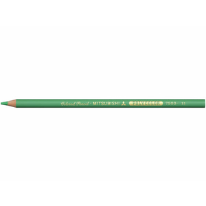 三菱鉛筆 ポリカラー(色鉛筆)エメラルドいろ 12本 エメラルド1ダース(12本) F863376-H.K7500B.31-イメージ1