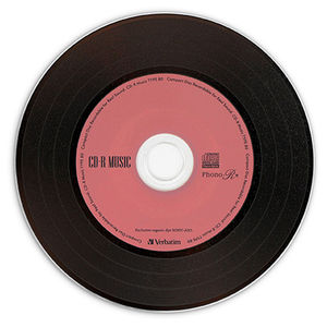 Verbatim シックなカラーのレコードデザイン音楽用CD レコードデザインPhono-R 5枚組 AR80FHX5V7-イメージ4