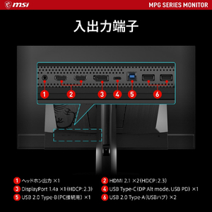 MSI 31．5型ゲーミング液晶ディスプレイ MPG ブラック MPG-321URX-QD-OLED-イメージ9