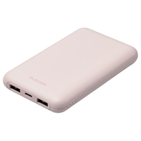 エレコム 薄型コンパクトモバイルバッテリー(10000mAh/20W/C×1+A×2) ピンク DE-C44-10000PN