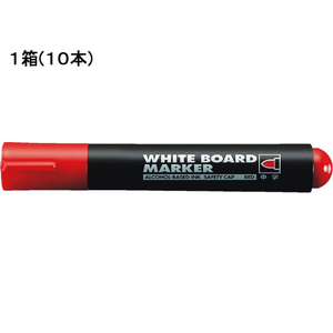 コクヨ ホワイトボードマーカー 中字 赤 10本 1箱(10本) F838119-PM-B102NR-イメージ1