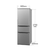 シャープ 374L 3ドア冷蔵庫 どっちもドア冷凍冷蔵庫 マットシルバー SJX370MS-イメージ2