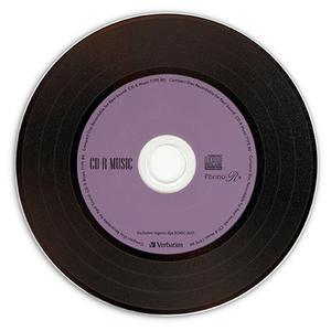 Verbatim シックなカラーのレコードデザイン音楽用CD レコードデザインPhono-R 30枚組 AR80FHX30SV7-イメージ4