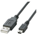 エレコム USB2．0ケーブル(mini-Bタイプ) 0．5m ブラック0.5m U2C-M05BK