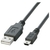 エレコム USB2．0ケーブル(mini-Bタイプ) 0．5m ブラック0.5m U2C-M05BK-イメージ1