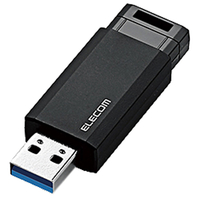 エレコム USB3．1(Gen1)対応ノック式USBメモリ(16GB) ブラック MF-PKU3016GBK
