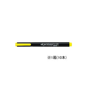 コクヨ 蛍光OAマーカー プリフィクス シングル 黄10本 1箱(10本) F827020-PM-L102Y-イメージ1