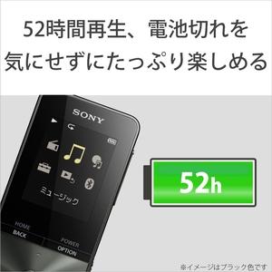 SONY デジタルオーディオプレイヤー(16GB) ウォークマンSシリーズ ブラック NW-S315 B-イメージ4