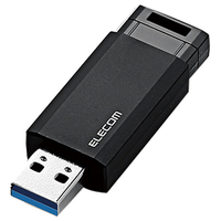 エレコム USB3．1(Gen1)対応ノック式USBメモリ(32GB) ブラック MF-PKU3032GBK