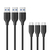 ANKER PowerLine USB-C & USB-A 3．0 ケーブル(0．9m) 3本セット ブラック B8163013-イメージ1