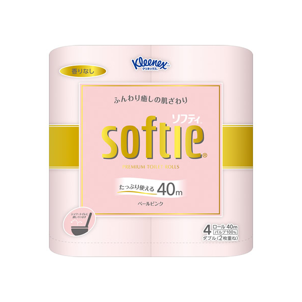 エディオンネットショップ クレシア F クリネックス ソフティ ダブル 40m ペールピンク 4ロール エディオンネットショップ クレシア F クリネックス ソフティ ダブル 40m ペールピンク 4ロール