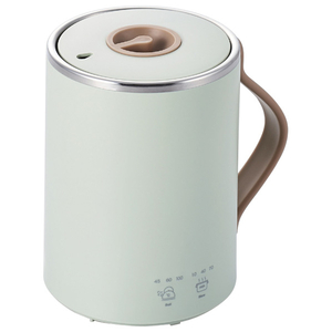 エレコム マグカップ型電気なべ Cook Mug ミント HAC-EP02GR-イメージ1