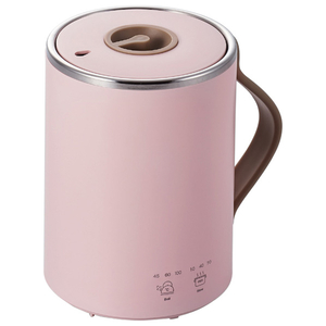 エレコム マグカップ型電気なべ Cook Mug ピンク HAC-EP02PN-イメージ1