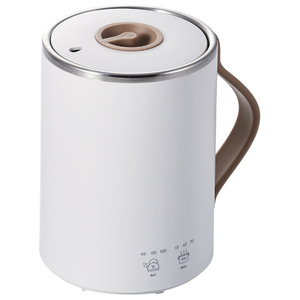 エレコム マグカップ型電気なべ Cook Mug ホワイト HAC-EP02WH-イメージ1
