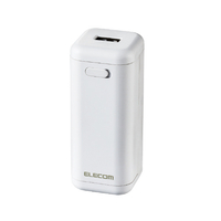 エレコム 乾電池式モバイルバッテリー(A×1) ホワイト DE-KD01WH
