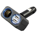 槌屋ヤック リングライトソケット ディレクション+2口USB(4．8A) PZ-708
