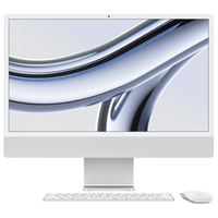 Apple 24インチiMac Retina 4．5Kディスプレイモデル： 8コアCPUと8コアGPUを搭載したApple M3チップ, 256GB SSD シルバー MQR93J/A