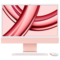 Apple 24インチiMac Retina 4．5Kディスプレイモデル： 8コアCPUと8コアGPUを搭載したApple M3チップ, 256GB SSD ピンク MQRD3JA