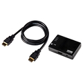 エルパ HDMIセレクター ケーブル付 黒色 ASLHD302C