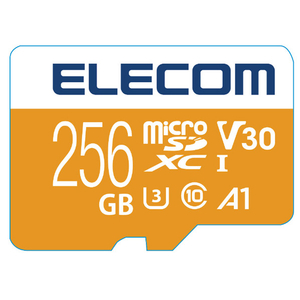 エレコム microSDXCメモリカード(UHS-I対応・256GB) MF-EGM256GU13V3-イメージ1