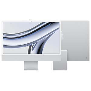 Apple 24インチiMac Retina 4．5Kディスプレイモデル： 8コアCPUと10コアGPUを搭載したApple M3チップ, 256GB SSD シルバー MQRJ3J/A-イメージ3