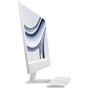 Apple 24インチiMac Retina 4．5Kディスプレイモデル： 8コアCPUと10コアGPUを搭載したApple M3チップ, 512GB SSD シルバー MQRK3J/A-イメージ2
