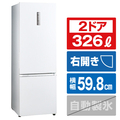 ハイアール 【右開き】326L 2ドア冷蔵庫 3in2シリーズ スノーホワイト JR-NF326B-W