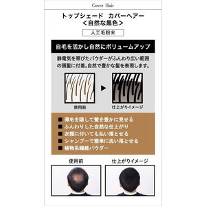 柳屋本店 トップシェード カバーヘアー 自然な黒色 F824510-イメージ2