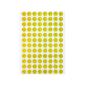 オキナ パリオシール カラーホログラム丸シール 黄 288片×5袋 FC70845-PS761-イメージ2