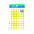 オキナ パリオシール カラーホログラム丸シール 黄 288片×5袋 FC70845-PS761-イメージ1