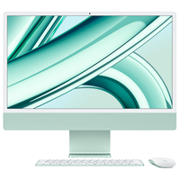 Apple 24インチiMac Retina 4．5Kディスプレイモデル： 8コアCPUと10コアGPUを搭載したApple M3チップ, 512GB SSD グリーン MQRP3J/A