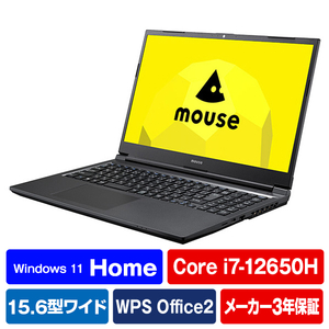 E-GG(mouse) ノートパソコン ブラック A5I712ED16S5-イメージ1