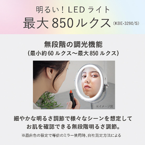コイズミ LED拡大鏡 シルバー KBE-3290/S-イメージ16