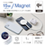 エレコム マグネットQi2規格対応ワイヤレス充電器(メッシュ・15W・卓上) ホワイト W-MA05SV-イメージ2