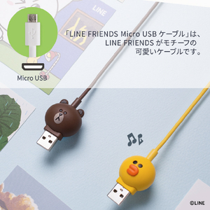 LINE FRIENDS 充電&データ Micro USBケーブル 1m サリー KCL-AMC002-イメージ4