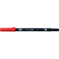 トンボ鉛筆 デュアルブラッシュペン ABT Red F040105-AB-T905