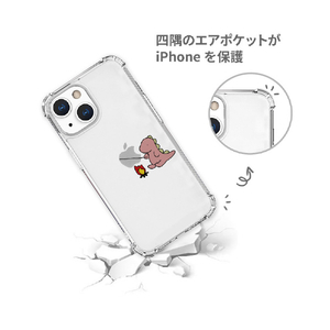AKAN iPhone 13 mini用ソフトタフケース たき火 ピンク AK20949I13MN-イメージ5