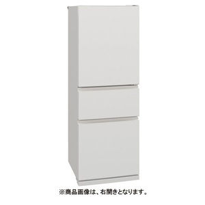 三菱 【左開き】330L 3ドア冷蔵庫 マットリネンホワイト MR-CX33KL-W-イメージ2