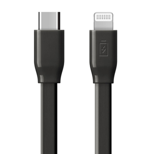 PGA USB Type-C for Lightning USBケーブル 1．5m フラット ブラック PG-LCC15M03BK-イメージ1