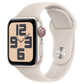 Apple Apple Watch SE(GPS + Cellularモデル)- 40mm スターライトアルミニウムケースとスターライトスポーツバンド - S/M MRFX3J/A