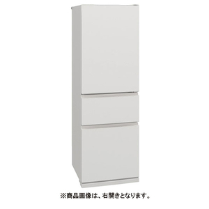 三菱 【左開き】365L 3ドア冷蔵庫 マットリネンホワイト MR-CX37KL-W-イメージ2