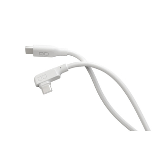 CIO L字型シリコンケーブル USB-C to USB-C 100W(2m) ホワイト CIO-SLL30000-CC2-WH-イメージ1