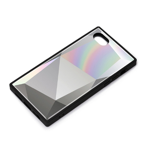 PGA iPhone SE(第2世代)/8/7/6s/6用ガラスハイブリッドケース Premium Style ダイヤホワイト PG-20MGT12WH-イメージ1