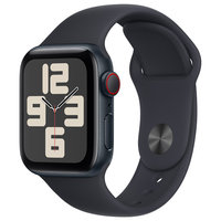 Apple Apple Watch SE(GPS + Cellularモデル)- 40mm ミッドナイトアルミニウムケースとミッドナイトスポーツバンド - M/L MRGA3J/A